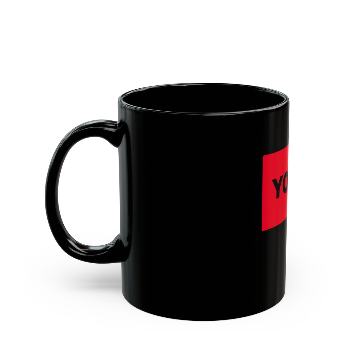 YOU GO Red Block Black Mug — Motivational Coffee Cup (11oz & 15oz)