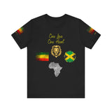 Simple Reggae Love Unisex T-shirt, Celebrate Unity, Peace, Culture, Music, Africa, Jamaica, Gift for Music Lovers, Festivals, and Holidays - Conscience Garment