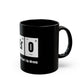 Hero Chemistry Mug - Black 11oz - Perfect Gift for Scientists & Teachers - Conscience Garment