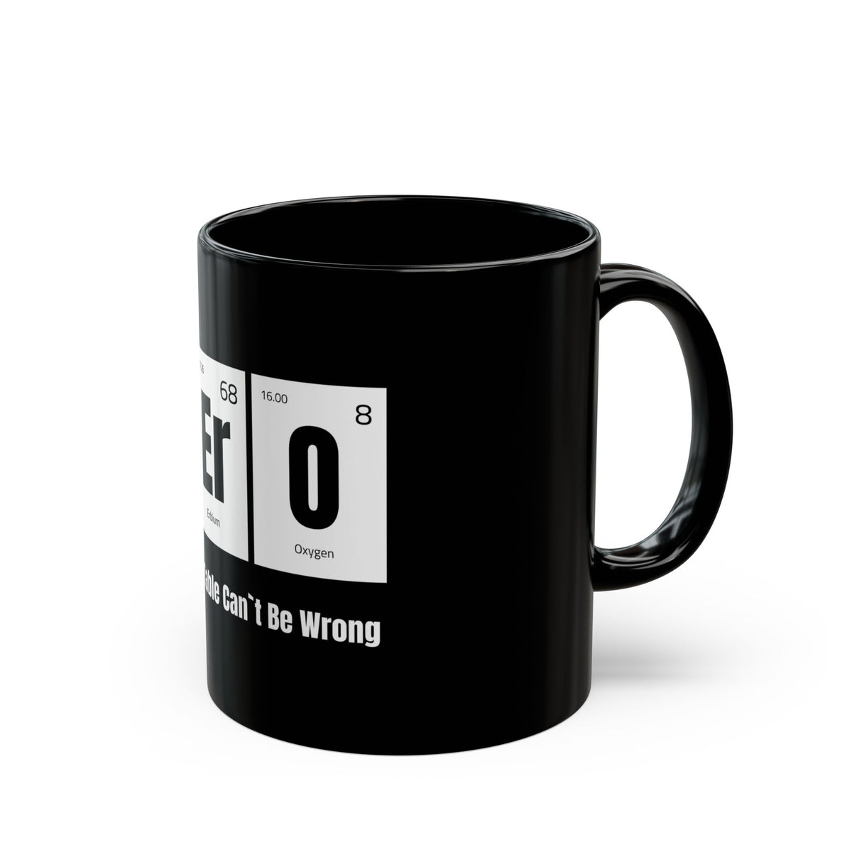 Hero Chemistry Mug - Black 11oz - Perfect Gift for Scientists & Teachers - Conscience Garment