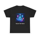 T-Shirt — "Secure The Future" Cybersecurity Futuristic Graphic Tee - Conscience Garment