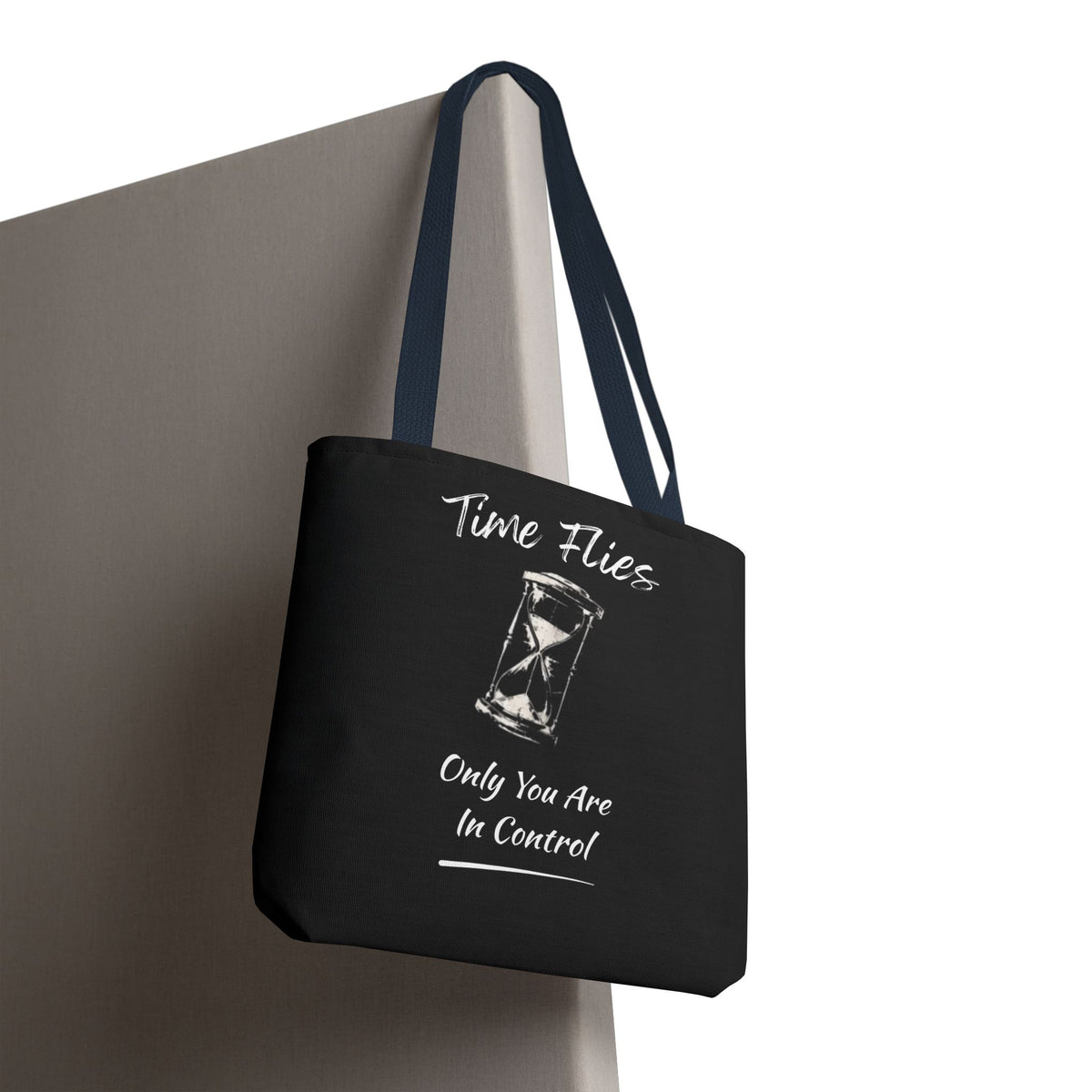 Time Flies Motivational Tote Bag