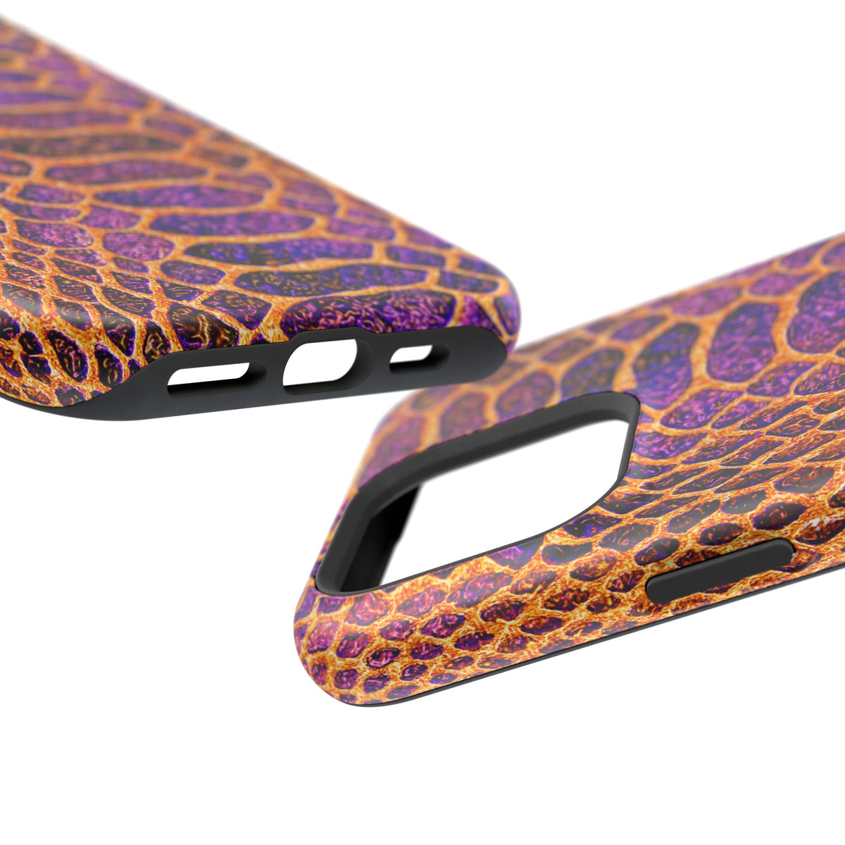 Purple-Gold Snake Skin Magnetic Impact Case