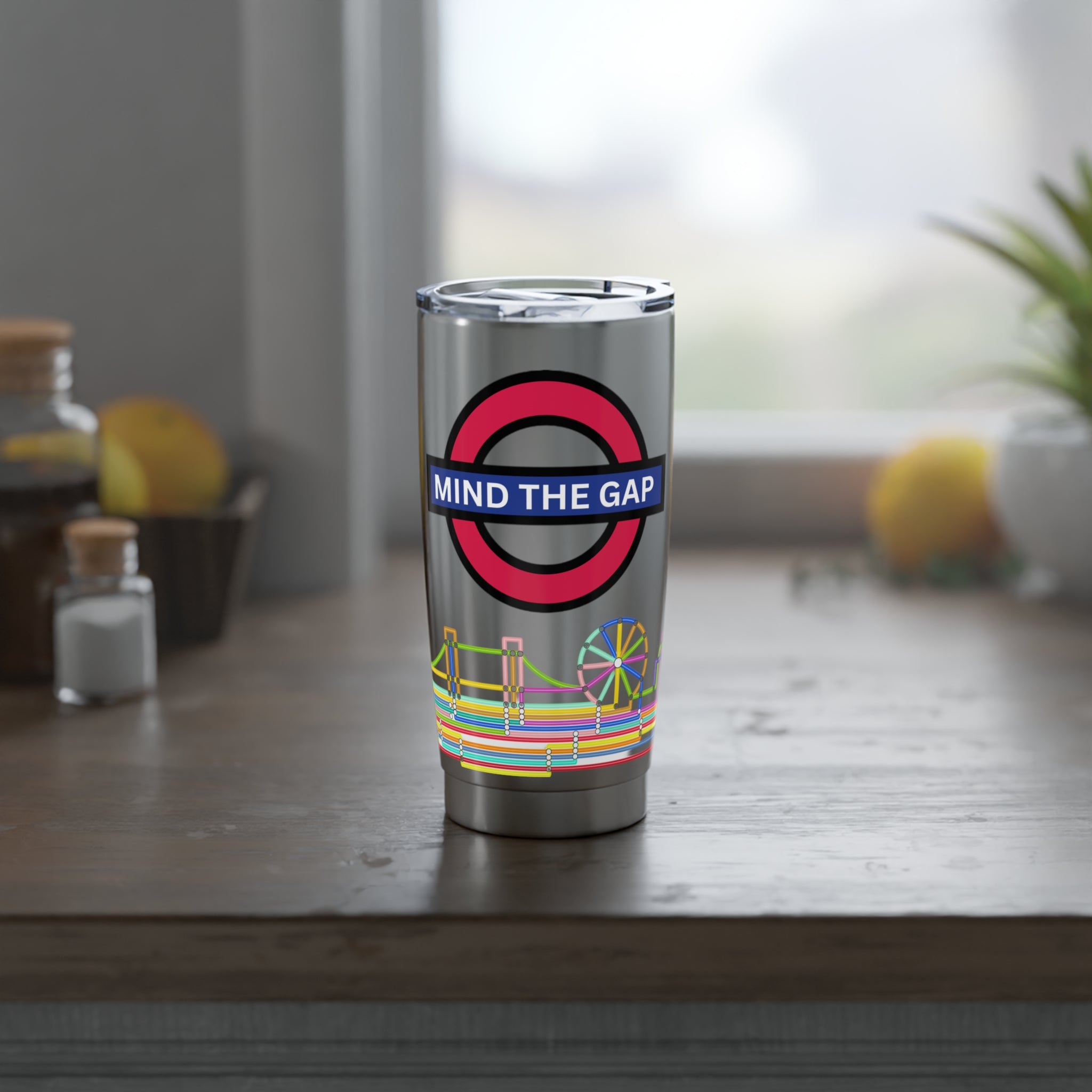 Travel Tumbler - Tube Map Landscape Design