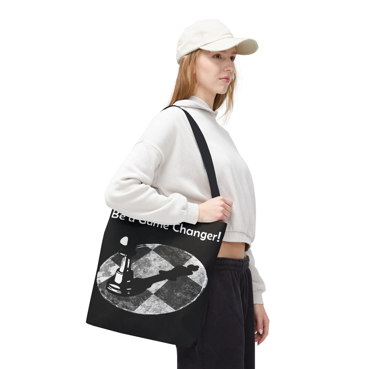 Be a Game Changer Inspirational Chess Tote Bag