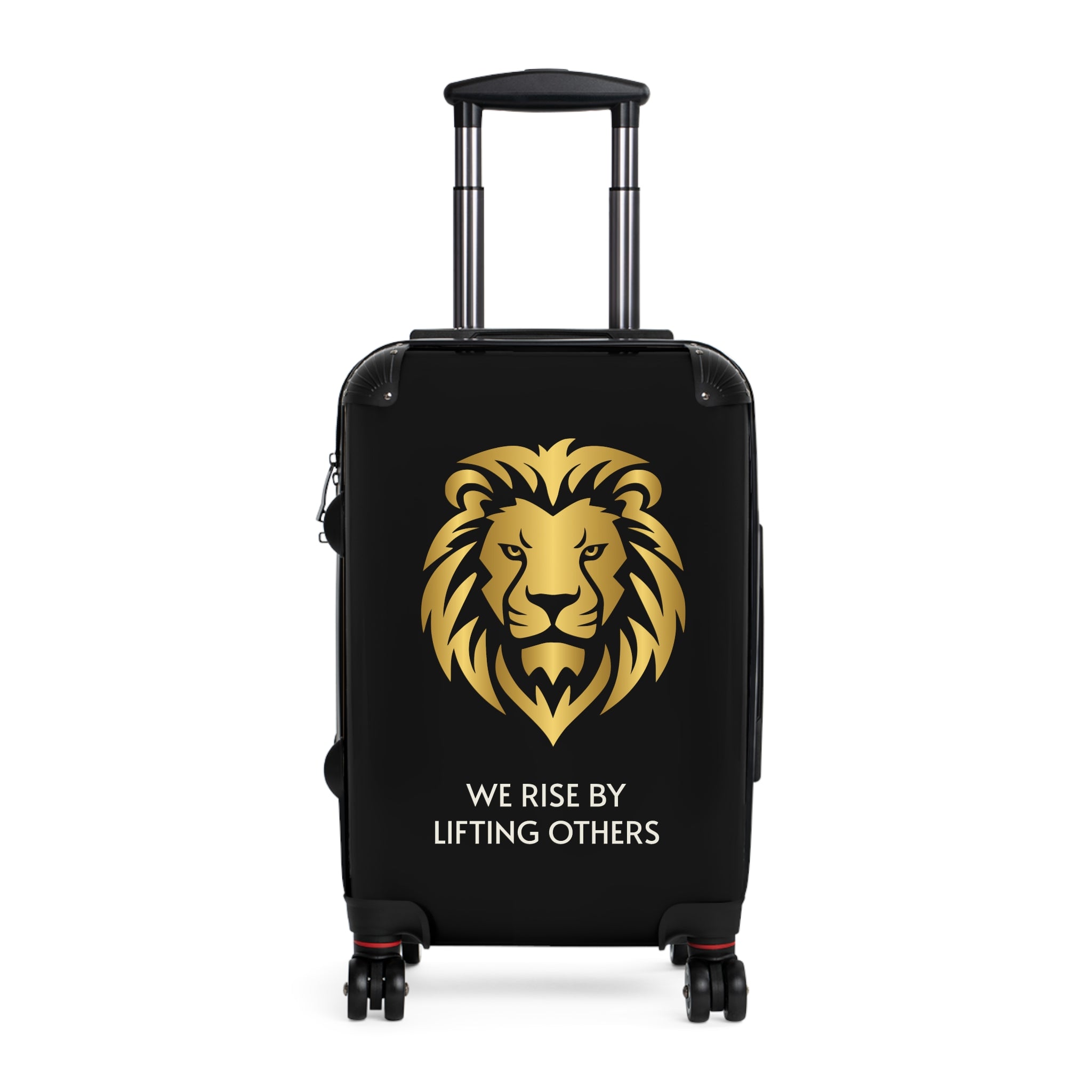 Lion Crest Suitcase – Gold Lion Travel Luggage