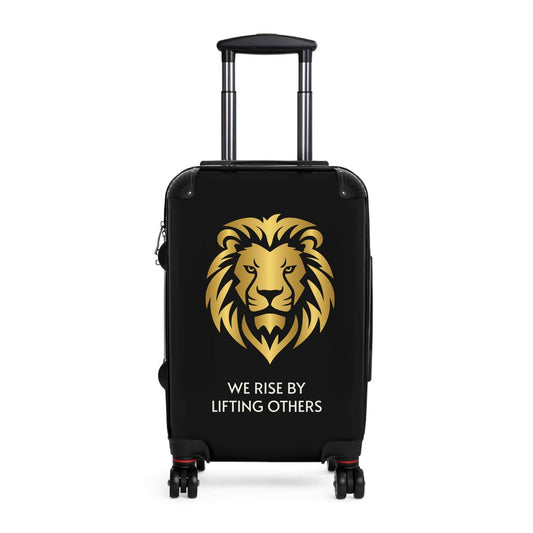 Lion Crest Suitcase – Gold Lion Travel Luggage
