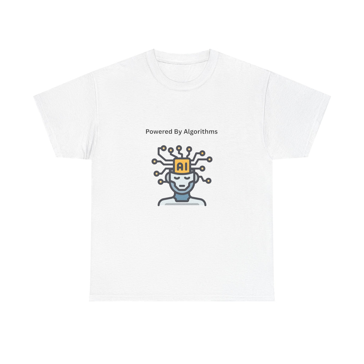 AI Powered Graphic Tee, Casual Wear, Gift for Tech Lovers, Unisex Cotton Shirt, Geeky T-Shirt, Birthday Present - Conscience Garment