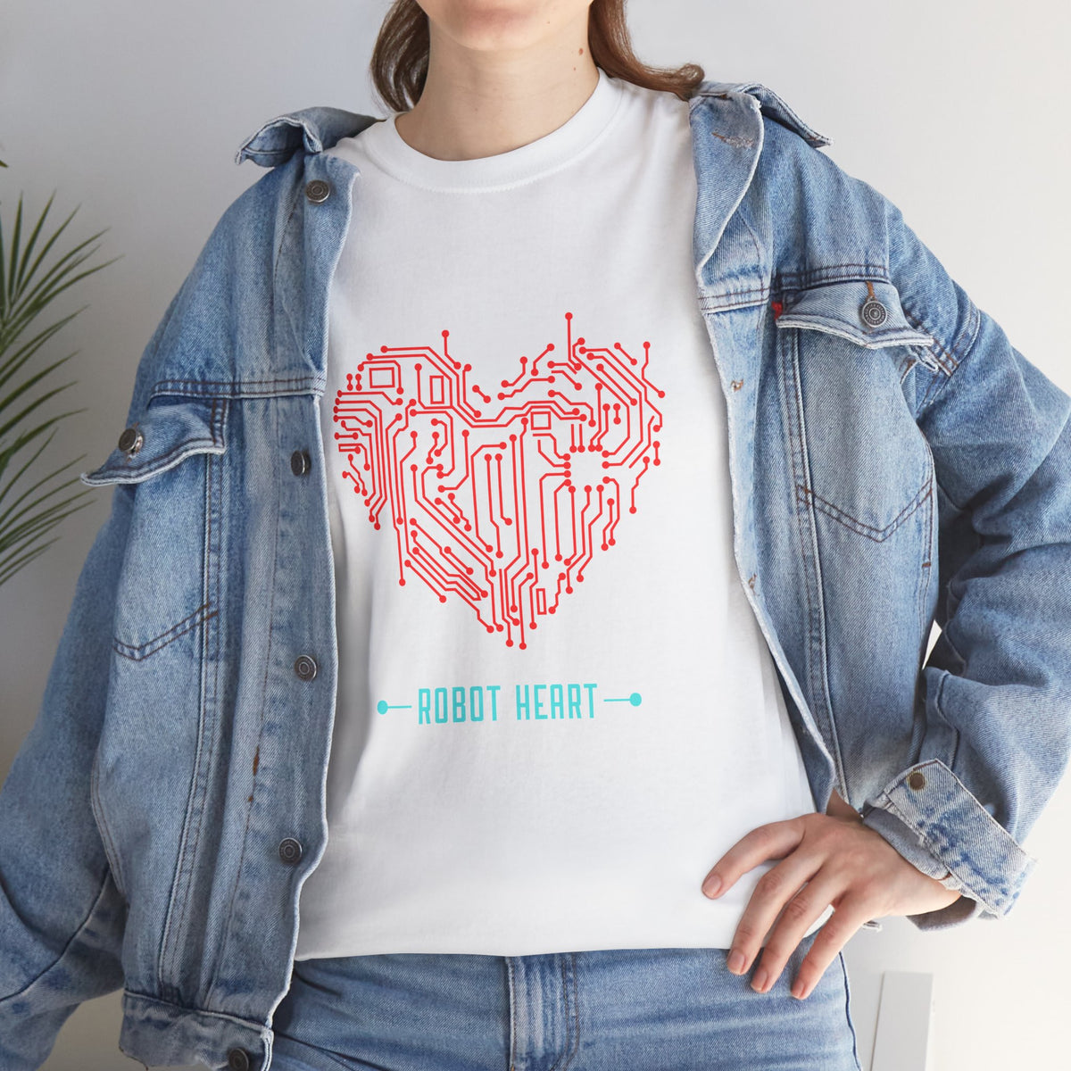 Tech Heart T-Shirt — 'Robot Heart' Circuit Board Graphic - Conscience Garment