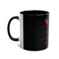 Hearts and Crosses Coffee Mug,  11oz - Conscience Garment