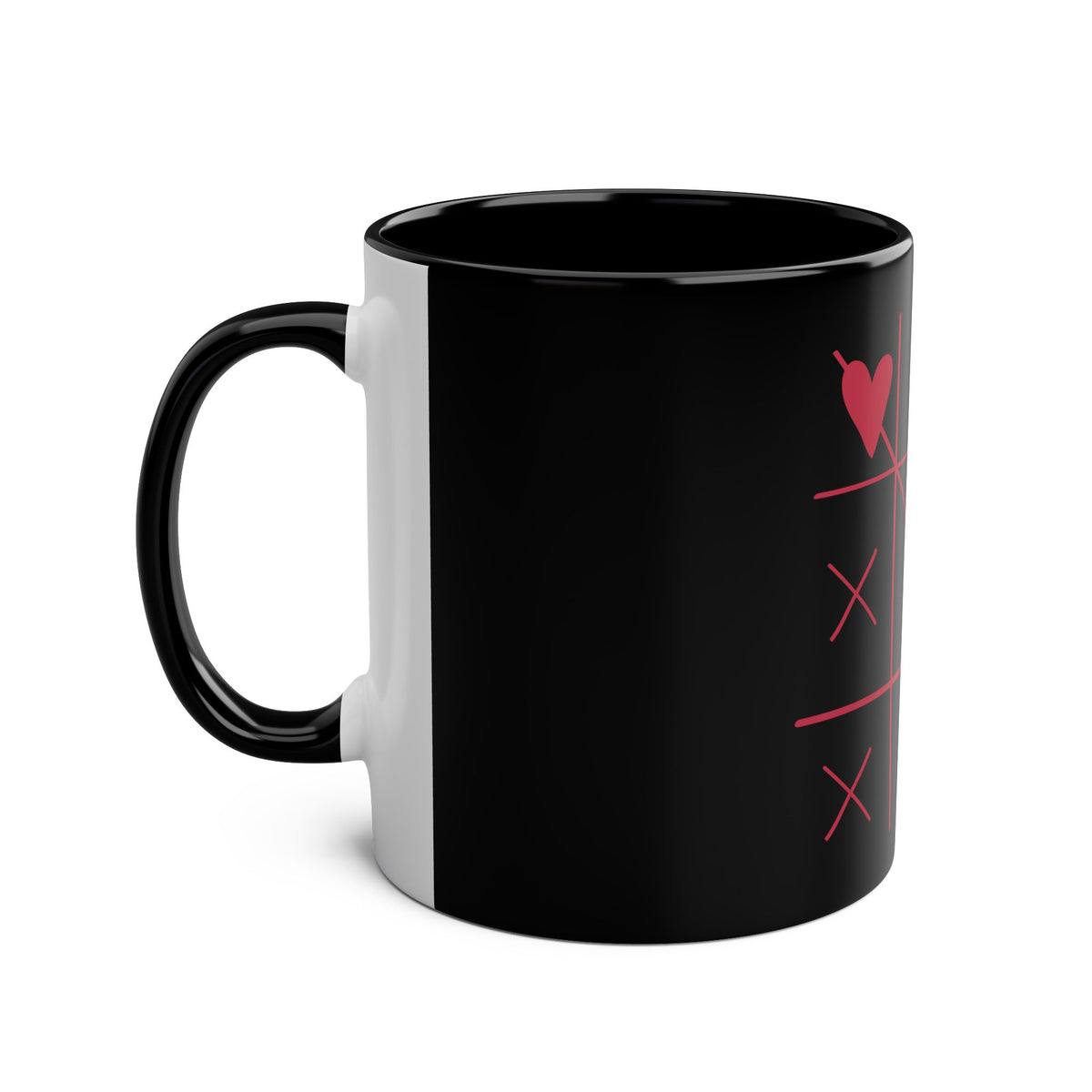 Hearts and Crosses Coffee Mug,  11oz - Conscience Garment