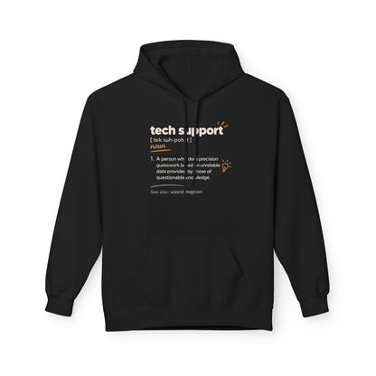 Tech Support Definition Hoodie — Funny IT Support Gift for Nerds & Programmers