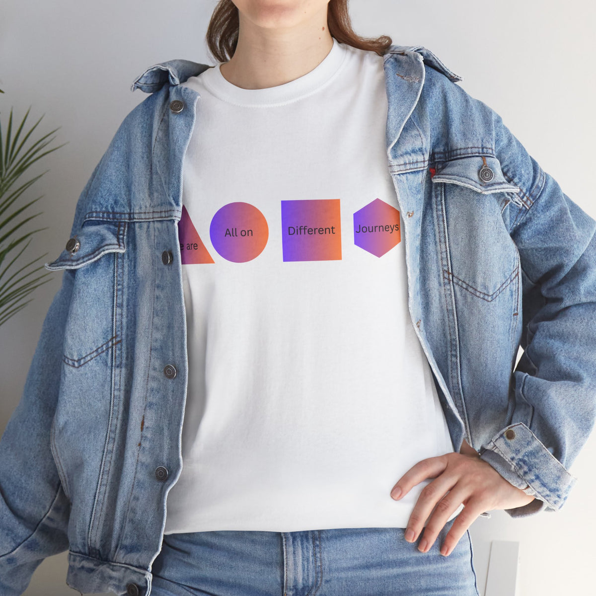 Geometric Design Unisex Heavy Cotton Tee - Perfect for Casual Wear, Graphic Tee, Trendy Shirt, Art Lover Gift, Everyday Comfort - Conscience Garment