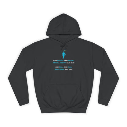 Unisex College Hoodie with Krishna Design - Perfect for Festivals and Everyday Wear - Conscience Garment