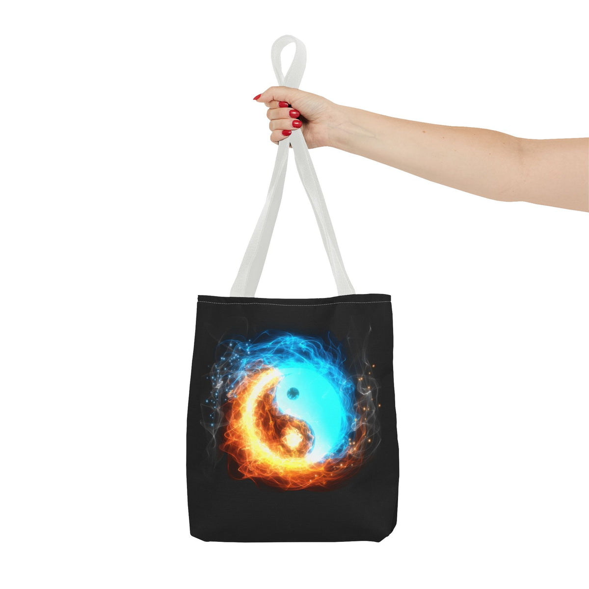 Fire and Ice Yin Yang Tote Bag