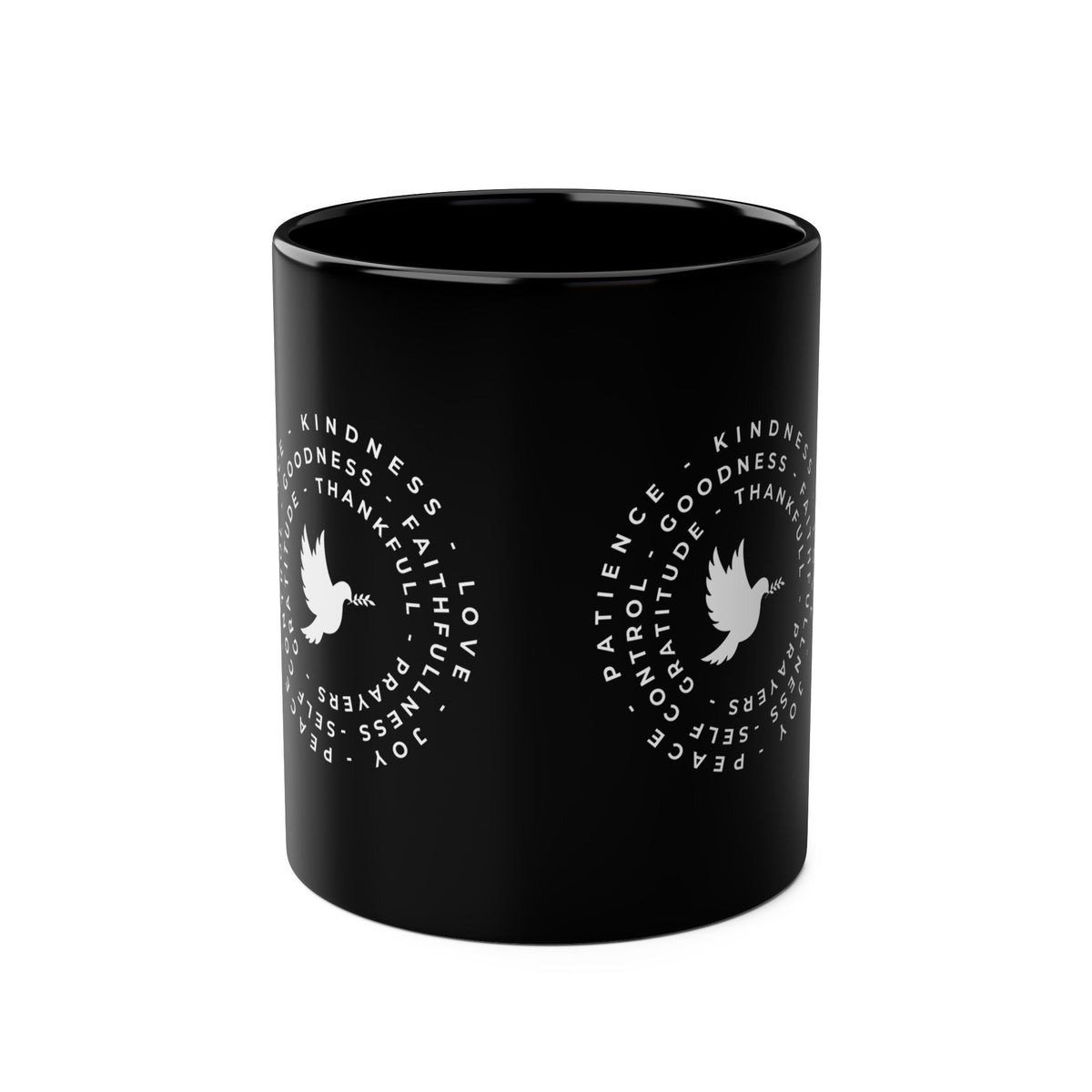 Mug with Dove and Harmony & meanigful words - Conscience Garment
