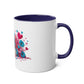 Love and Hearts Two-Tone Mug, 11oz - Conscience Garment