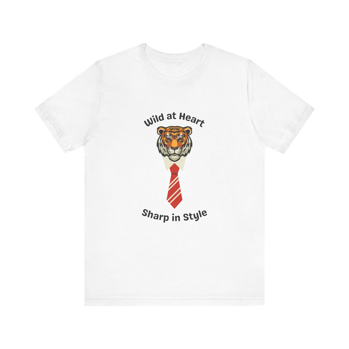 Wild at Heart Tiger Tee - Unisex Jersey Short Sleeve Shirt for Bold Style - Conscience Garment