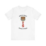 Wild at Heart Tiger Tee - Unisex Jersey Short Sleeve Shirt for Bold Style - Conscience Garment
