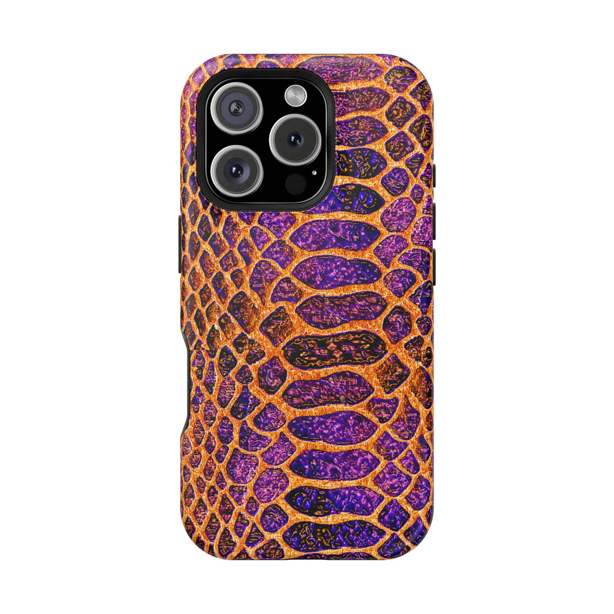 Purple-Gold Snake Skin Magnetic Impact Case