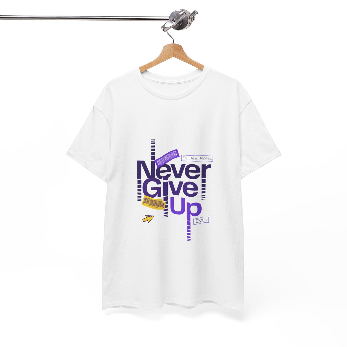 Never Give Up Unisex Tee - Conscience Garment