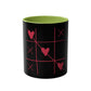 Hearts and Crosses Coffee Mug,  11oz - Conscience Garment