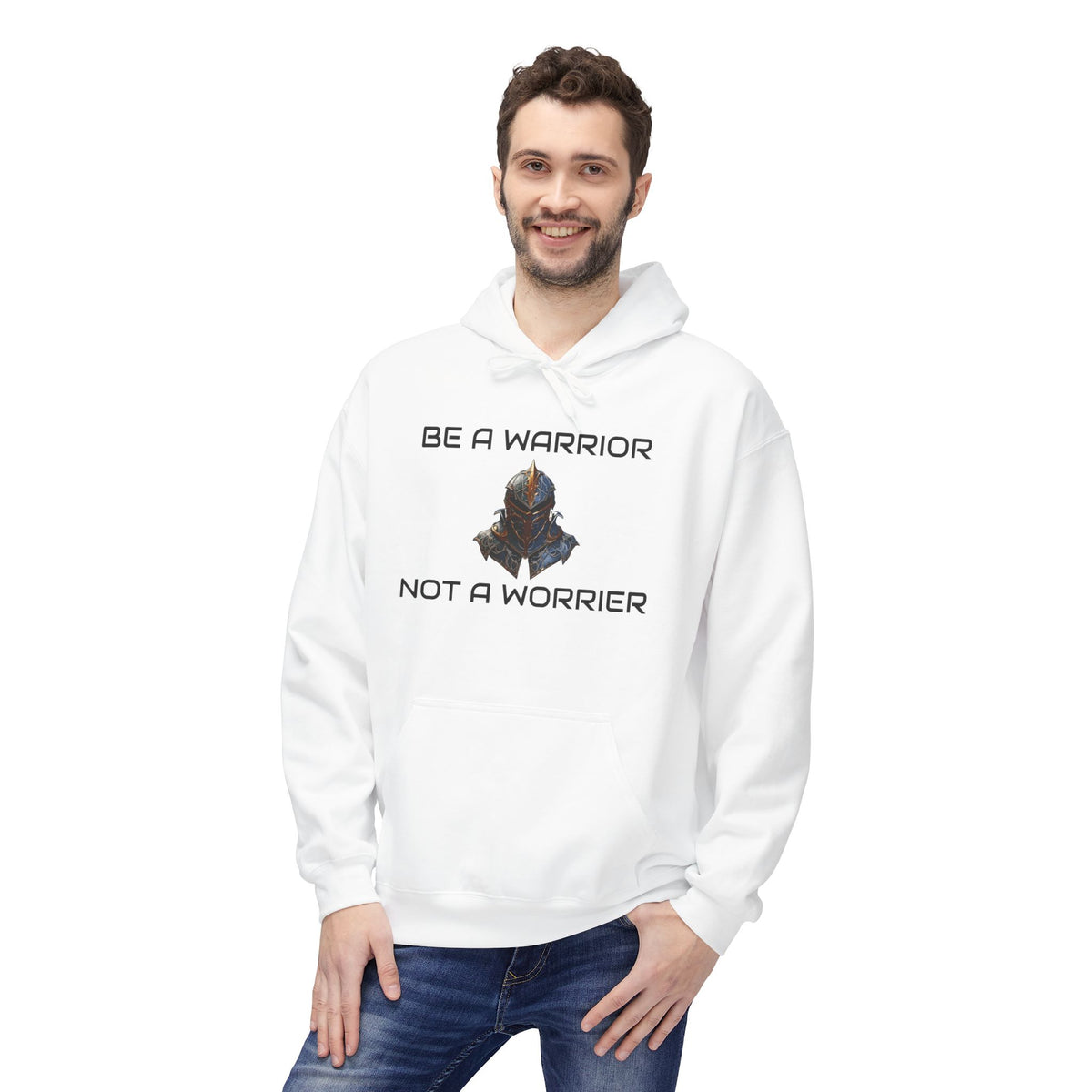 Be a Warrior Not a Worrier Inspirational Hoodie
