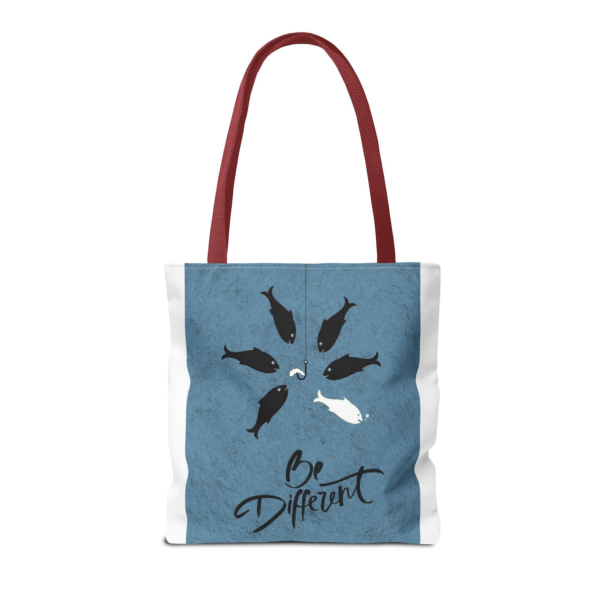 Be Different Whale Tote Bag — Inspirational Ocean Animal Canvas Tote