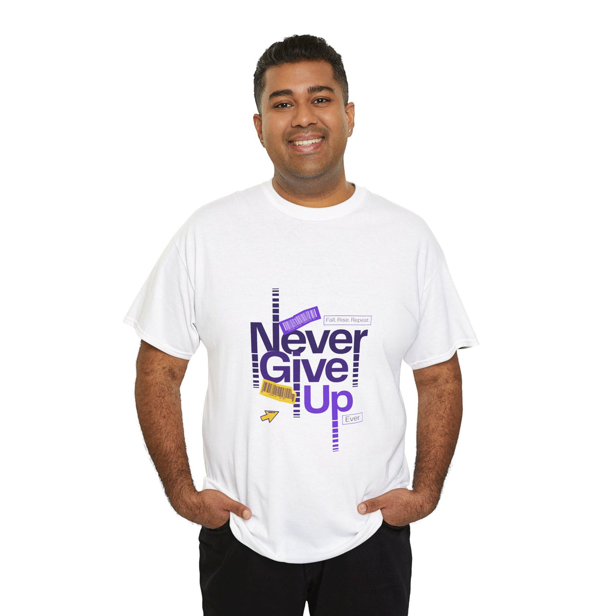 Never Give Up Unisex Tee - Conscience Garment