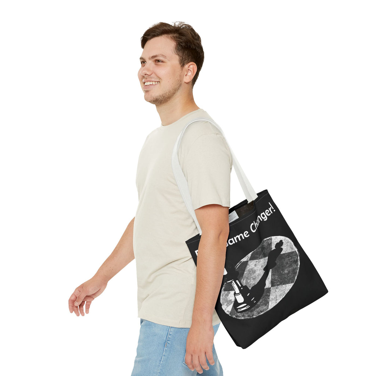 Be a Game Changer Inspirational Chess Tote Bag