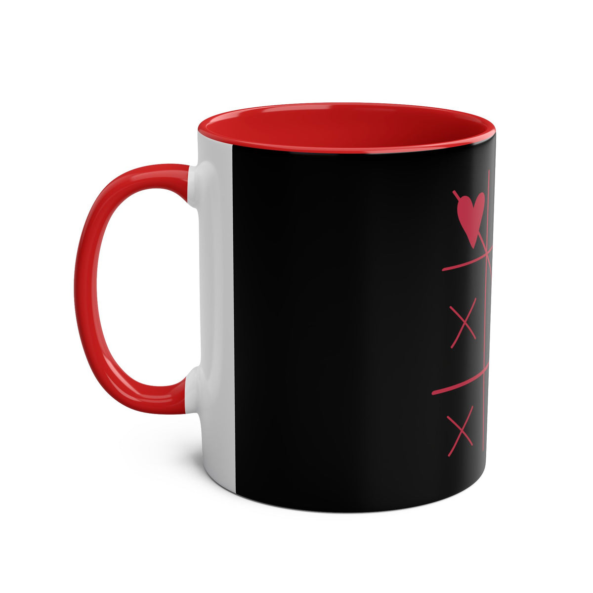 Hearts and Crosses Coffee Mug,  11oz - Conscience Garment