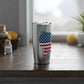 American Flag USA Map 20oz Tumbler — Patriotic Insulated Travel Cup