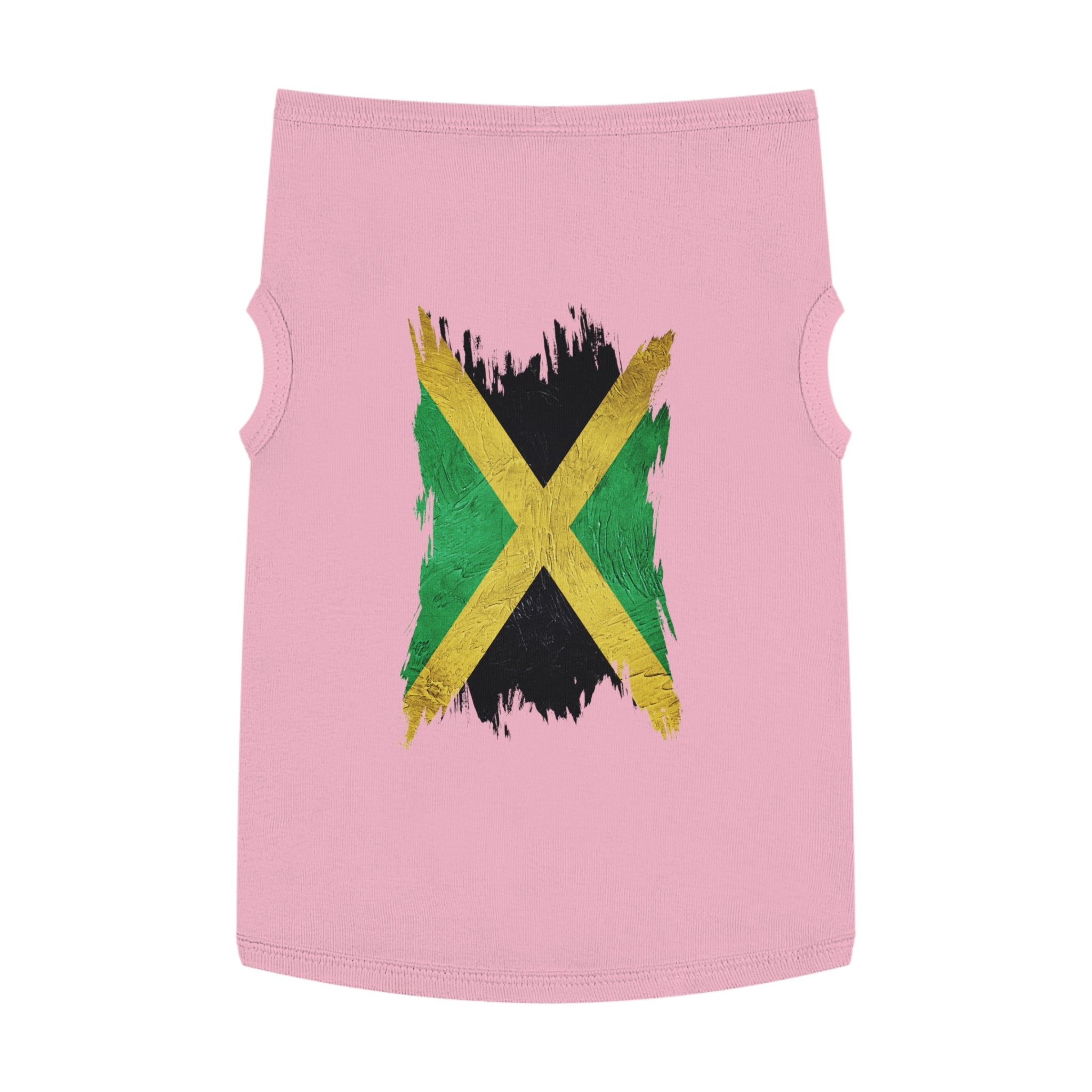 Jamaican Flag Pet Tank Top — Reggae Pride Dog Shirt