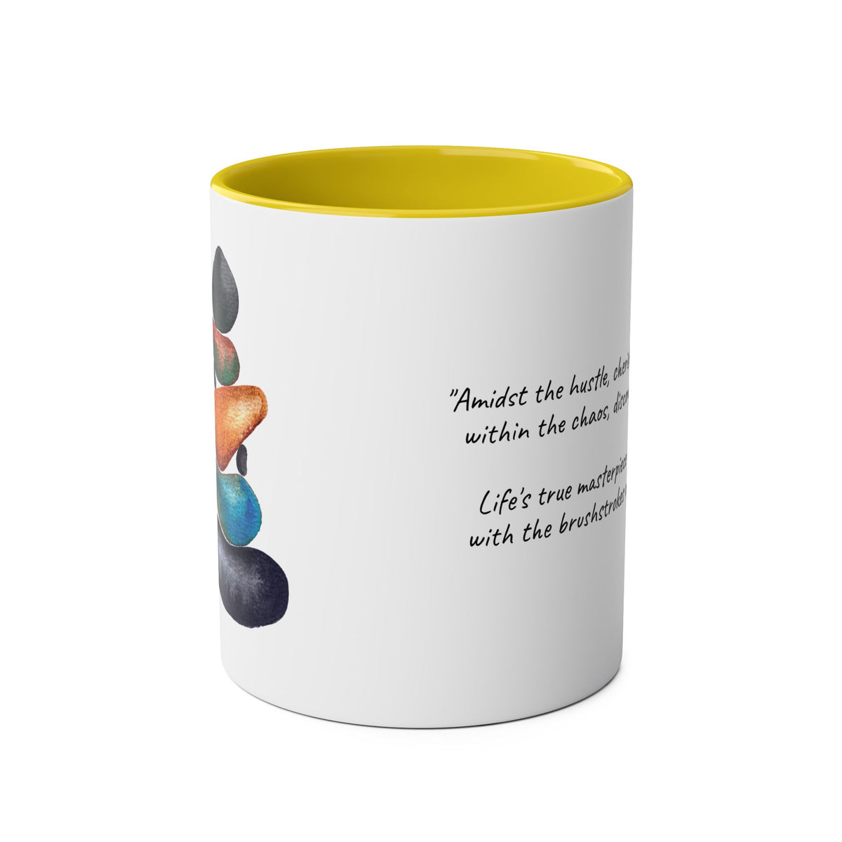 Find your Balance, Balancing Stones Coffee Mug - Conscience Garment