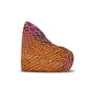 Snake Skin Print Bean Bag Cover — Vibrant Purple & Orange Accent Lounge - Conscience Garment