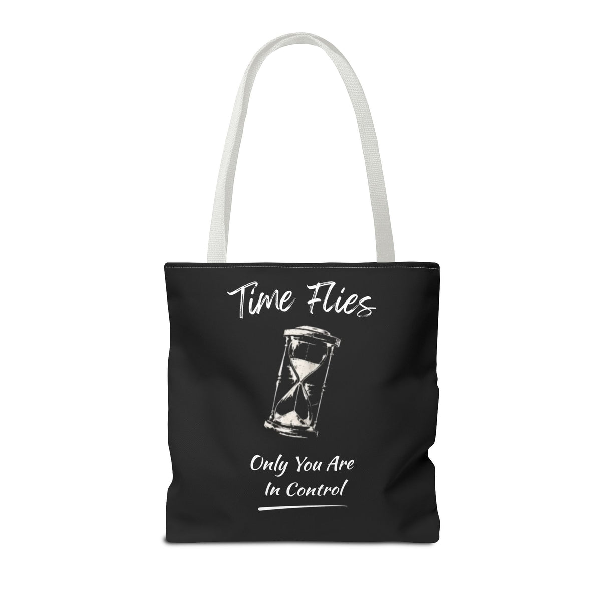 Time Flies Motivational Tote Bag