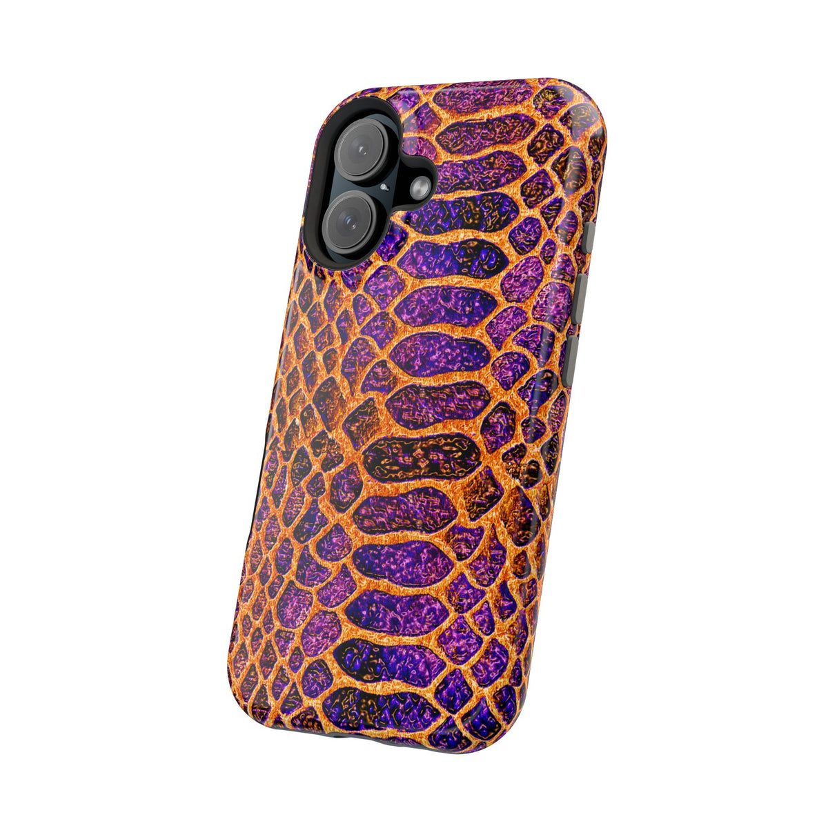 Purple-Gold Snake Skin Magnetic Impact Case