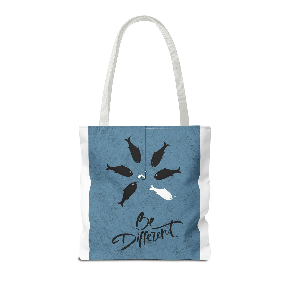Be Different Whale Tote Bag — Inspirational Ocean Animal Canvas Tote