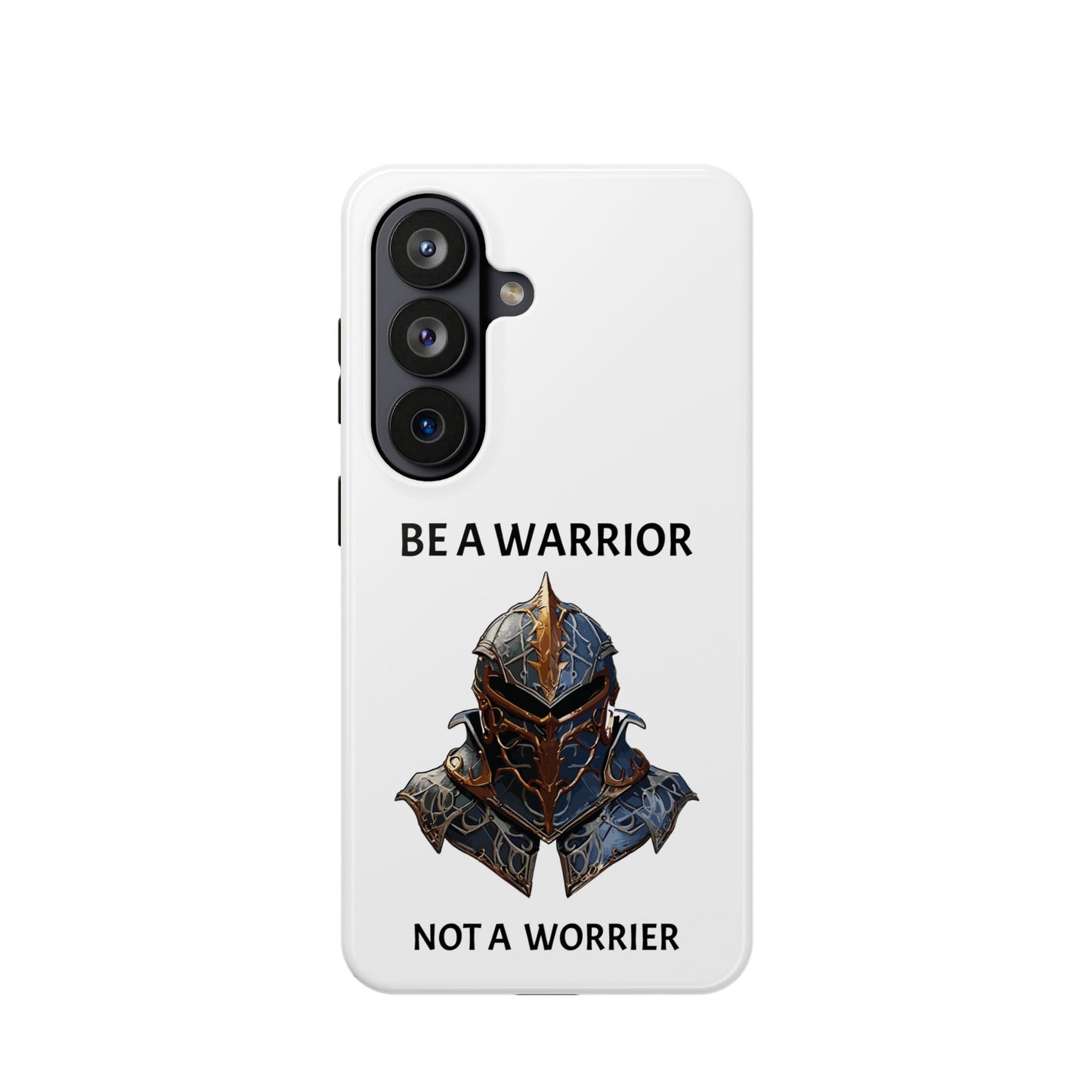 Phone Case — "Be a Warrior Not a Worrier" Impact-Resistant Magnetic Armor