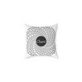Hare Krishna chant Meditation Square Pillow — Spiritual Mantra Decorative Cushion