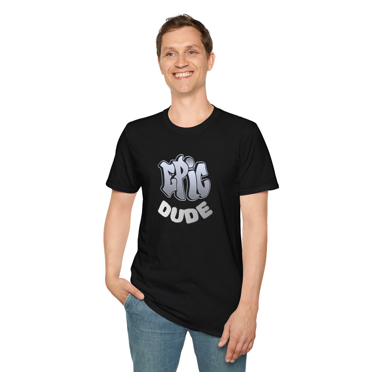 “EPIC DUDE” Graphic T-Shirt – Playful Streetwear Gift