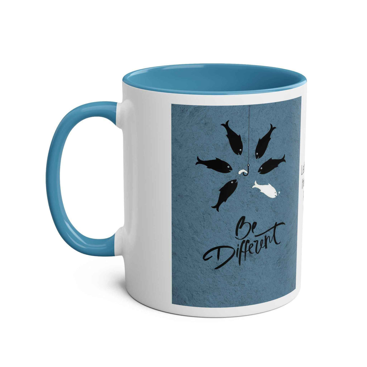 Motivational Two-Tone Mug - Be Different Design, 11oz