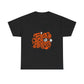 Trick or Treat Heavy Cotton Tee, Halloween Gift Shirt, Unisex Black T-Shirt, Spooky Costume Top, Fall Celebration Apparel - Conscience Garment