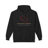 Conscience Garment Hoodie — "We Rise By Lifting Others" Logo Pullover with QR Code