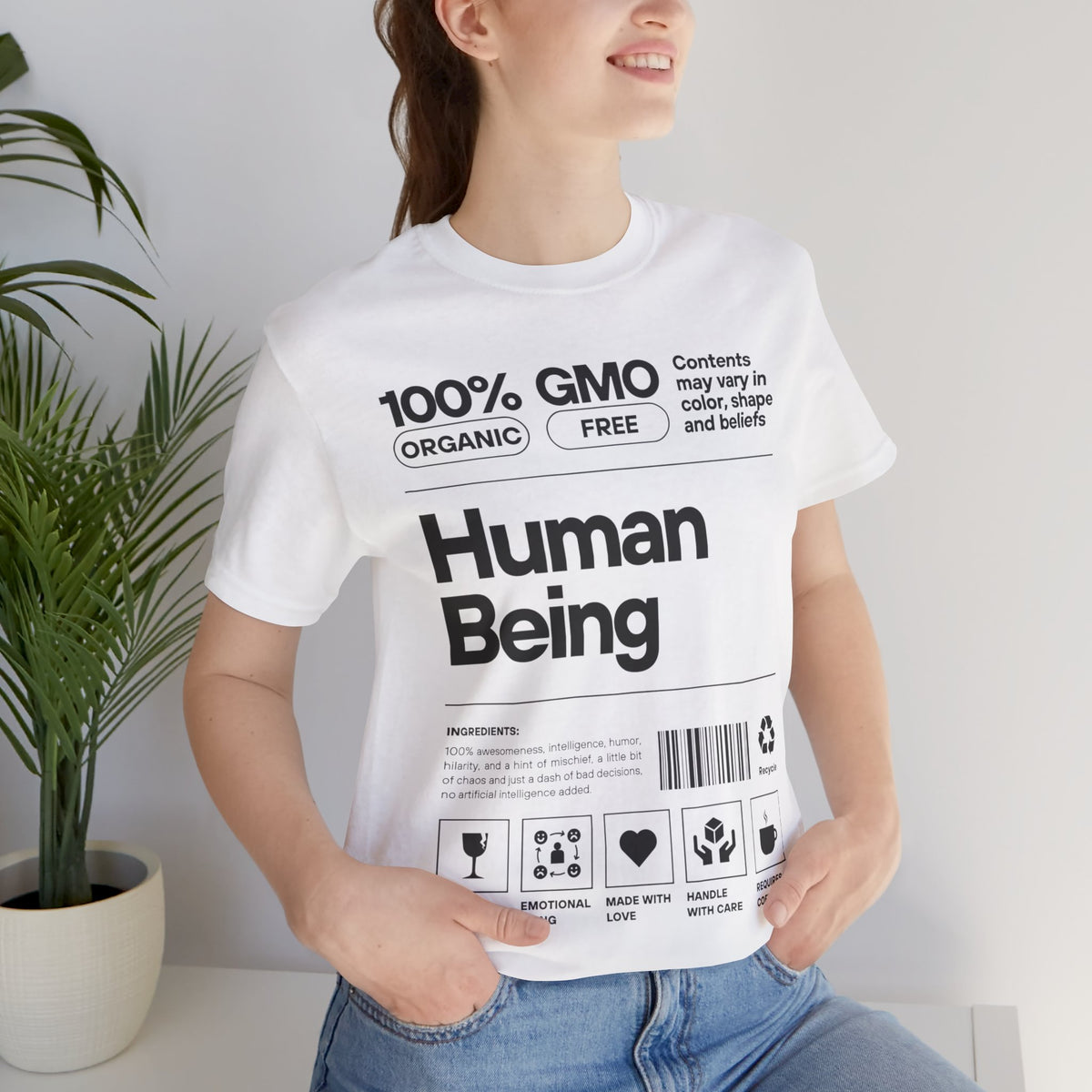 Funny Unisex Tee - Human Product Overview Design - Conscience Garment