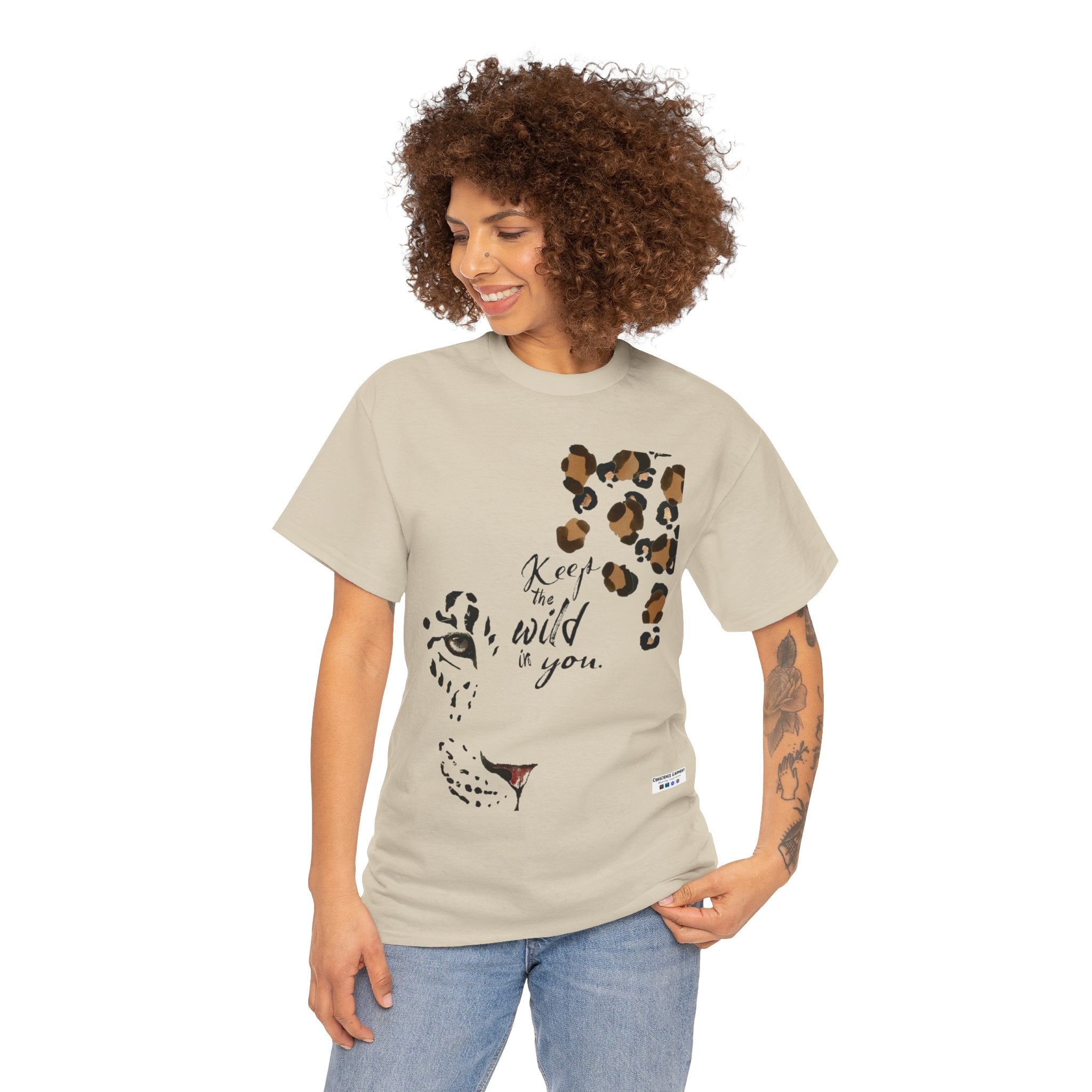 The Wild in You, Tiger, T Shirt, Lion, Nature, White, Ash, Sand, Sport Grey, Natural, Motivation, Inspiration, Mindfulness