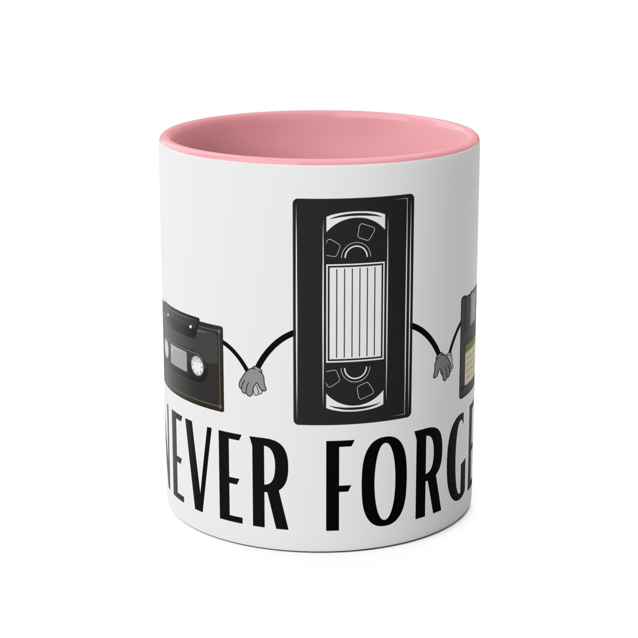 Never Forget, Mugs, 2 tone, Birthday Gift, Good Old Times, Conscience Garment, Coffee, Tea, Funny