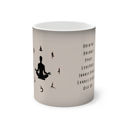 Color-Changing Mug — Yoga Meditation Quotes (11oz)