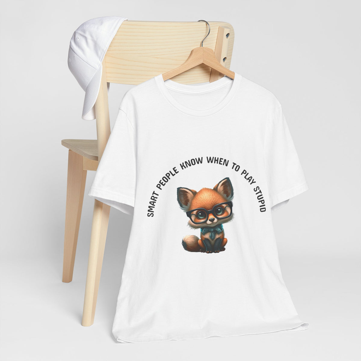 Cute Baby Fox Tee - Smart People Quote - Conscience Garment