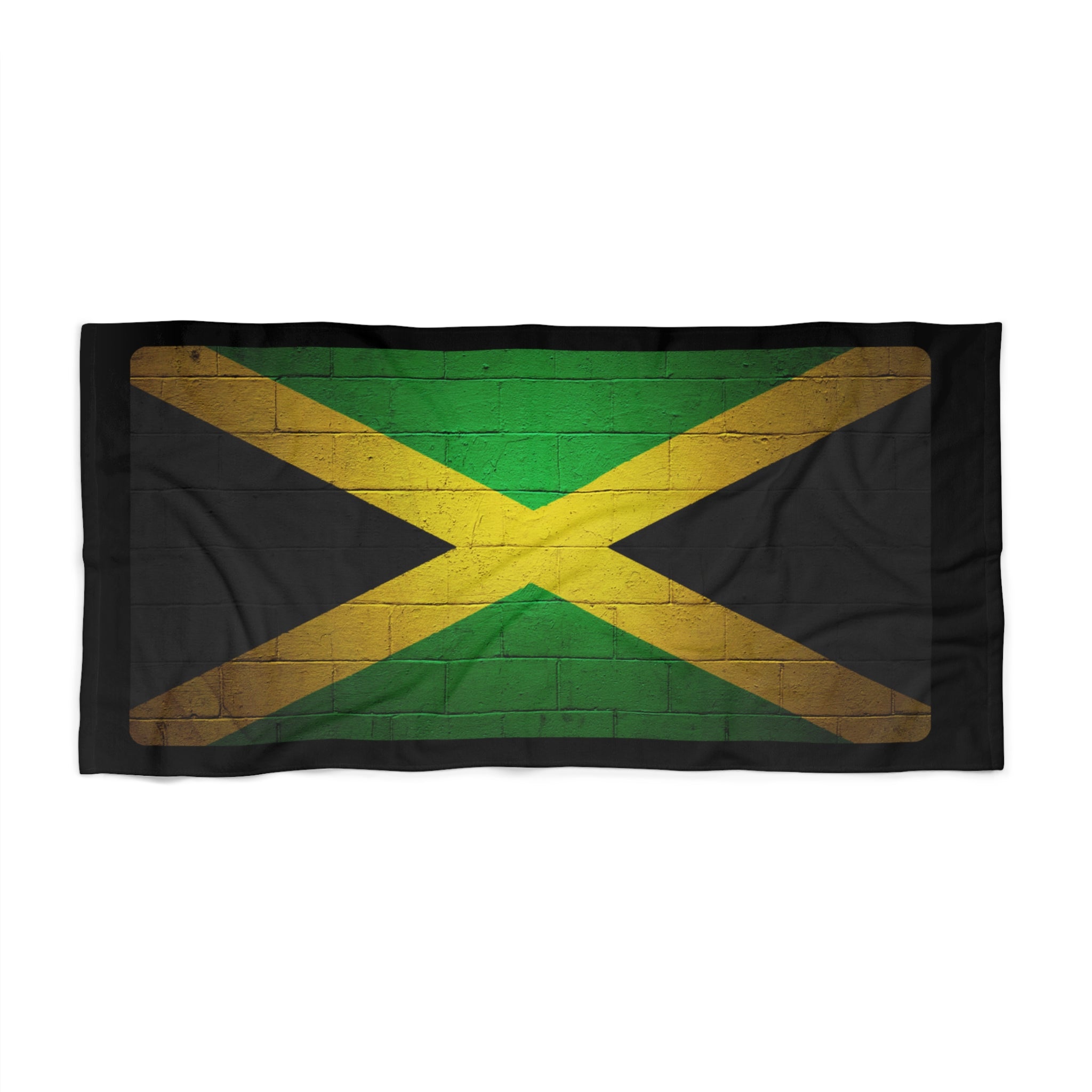 Jamaica Flag Beach Towel Vintage Distressed Jamaican Flag Towels